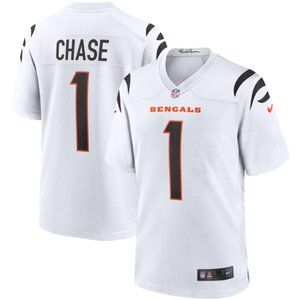 Ja'Marr Chase White Jersey - Adult Medium (NWT)
